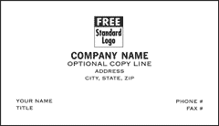 BC600-TL2 Preferred Business Cards 1 or 2 ink colors textured stocks 3 1/2 x 2"