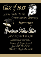 Full Color Graduation Invitations 4x6"