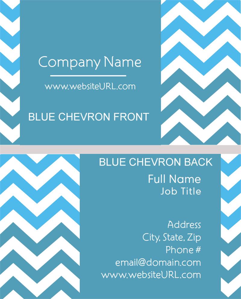 Full Color Chevron Stripe Business...