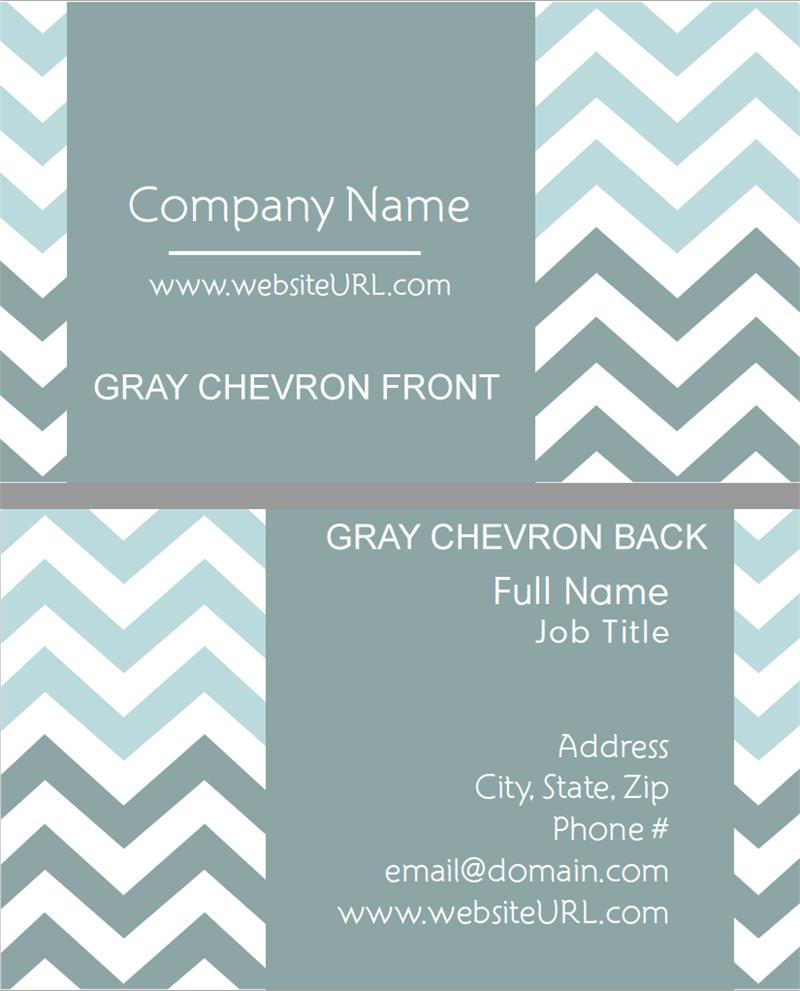Full Color Chevron Stripe Business...