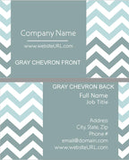 Full Color Chevron Stripe Business Cards