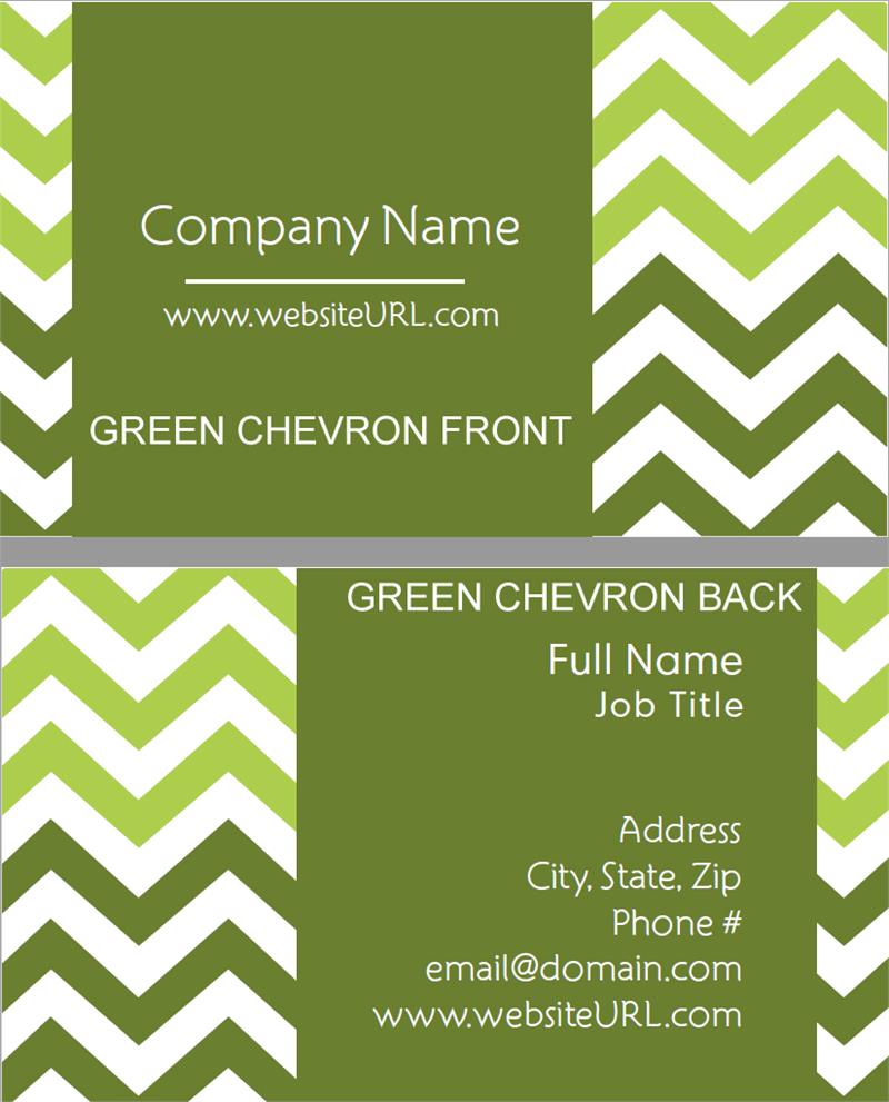 Full Color Chevron Stripe Business...