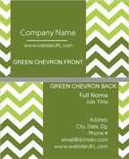 Full Color Chevron Stripe Business Cards