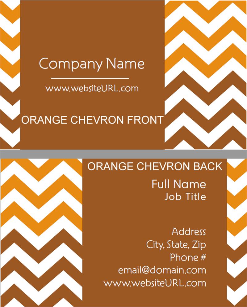 Full Color Chevron Stripe Business...