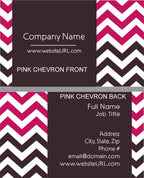 Full Color Chevron Stripe Business Cards