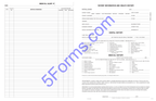 D100 Four-Page Dental Exam Record With Treatment Plan 11 x 17"