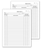 D102 Dental Exam Record Notes Form 8 1/2 x 11"