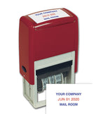 D141 Self Inking Plastic Dater Stamp Two Color 13/16 x 1 5/8"