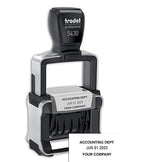 D142 Self Inking Metal Dater Stamp One Color 7/8 x 1 9/16"