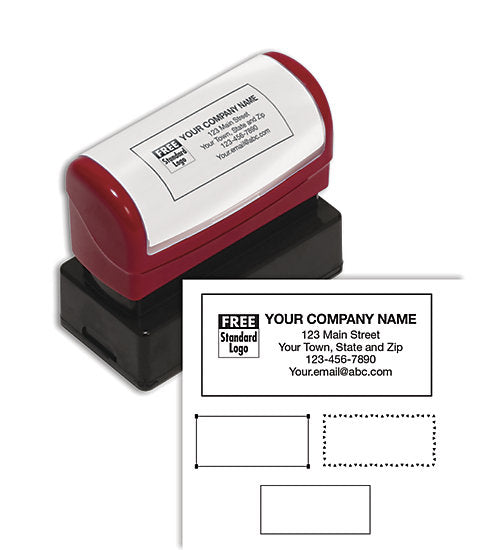 D2022M Name & Address Stamp Medium Pre-Inked 2 1/8 x 5/8"