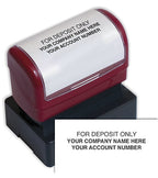 D2023B Endorsement Stamp Pre-Inked Custom 1 13/16 x 1 1/16"