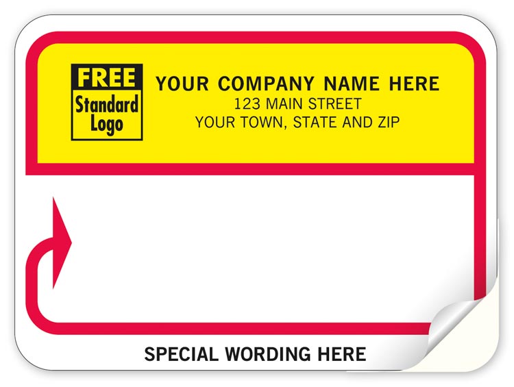 D213 Continuous Mailing Label RD/YW...