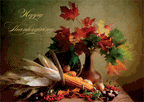 D2271 Classic Bounty Thanksgiving Holiday Cards 7 7/8 x 5 5/8"