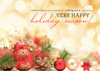 D2521 Illuminated Lights Holiday Cards 7 7/8 x 5 5/8"