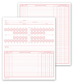 D70C Dental Exam Record Numbered Teeth System C Folder Style 8 x 9 1/2"