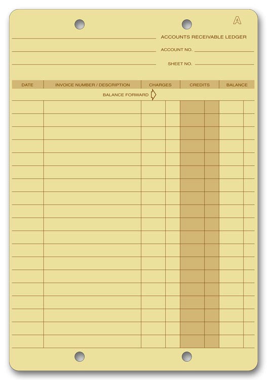 D83 Ledger Cards 6 3/8...
