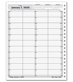 DAY11 DayScan4 Column Looseleaf Pages 10 Minute Intervals 8am-7pm 8 1/2 x 11"