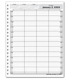 DAY12 DayScan 4 Column Looseleaf Pages 15 Minute Intervals 8am-8pm 8 1/2 x 11"