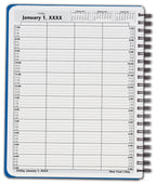 DAY2 DayScan 4 Column Wirebound Book 15 Minute Intervals 7am-7pm 8 1/2 x 11"