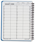 DAY3 DayScan 4 Column Wirebound Book 10 Minute Intervals 8am-7pm 8 1/2 x 11"