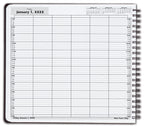 DAY6 DayScan 6 Column Wirebound Book 15 Minute Intervals 7am-7pm 12 x 11"