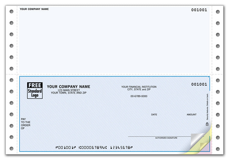 DCB103 Continuous 6 1/2" Checks...