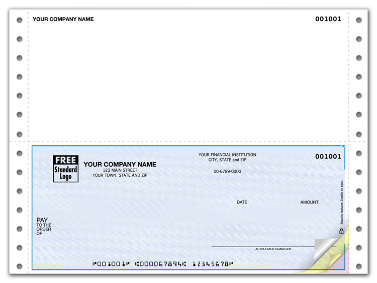DCB106 Continuous Bottom Multi-Purpose Checks...