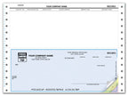 DCB221 Continuous Bottom Accounts Payable Check 9 1/2 x 7"
