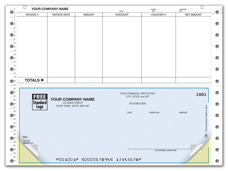 DCB222 Continuous Bottom Accounts Payable...