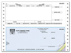 DCB307 Continuous Bottom Payroll Check 9 1/2 x 7"