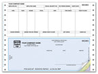 DCB318 Continuous Bottom Payroll Check 9 1/2 x 7"