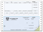 DCB346 Continuous Bottom Payroll Check 9 1/2 x 7"