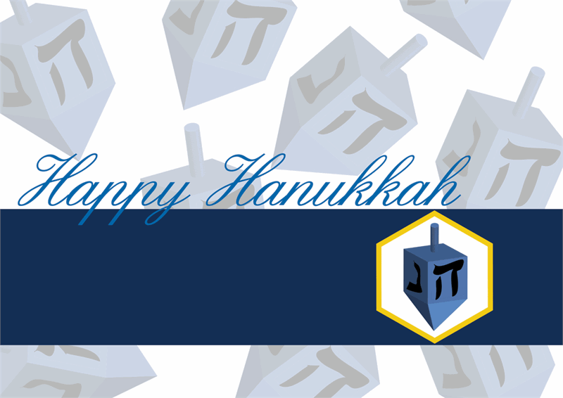 DD2235 Happy Dreidel Hanukkah Holiday...