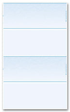 DL2V841 Laser 2-Up Blank Check Stock 8 1/2 x 14"
