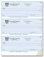 DLA108 3 On A Page Laser Check Compatible with MYOB and More 8 1/2 x 11"