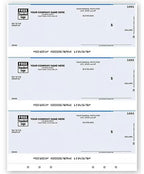DLA112 Laser 3-UP Multi-Purpose Check Unlined Hole-Punched 8 1/2 x 11"