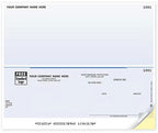 DLB101 Laser Bottom 7" Multi-Purpose Check with Top Stub 8 1/2 x 7"