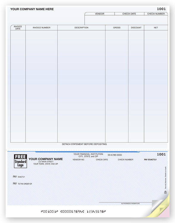 DLB265 Laser Bottom Accounts Payable...