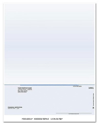 DLB370 Laser Bottom Payroll Check...