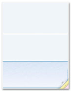 DLB833 Blank Laser Checks Bottom Format 8 1/2 x 11"
