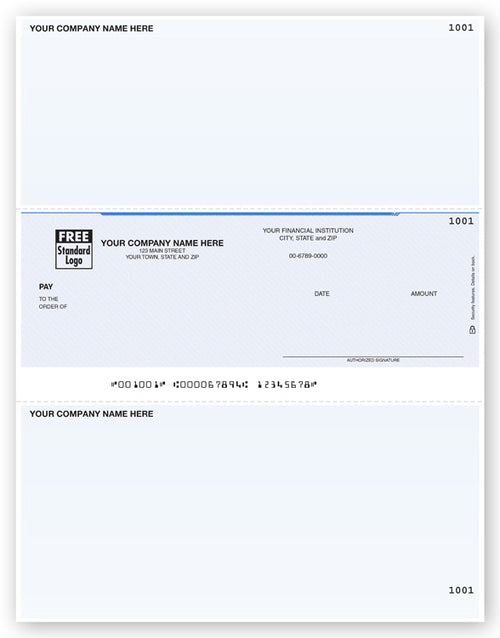 DLM154 Laser Middle Multi Purpose Checks 8 1/2 x 11"