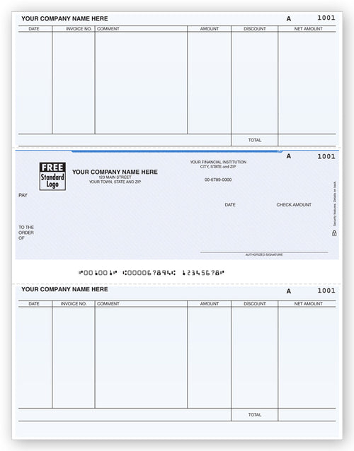 DLM272 Laser Middle Accounts Payable Check 8 1/2 x 11"