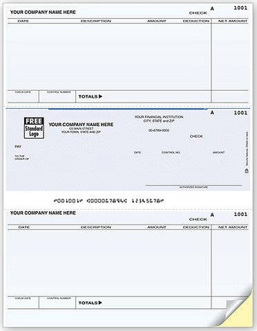DLM281 Laser Middle Accounts Payable Check 8 1/2 x 11"