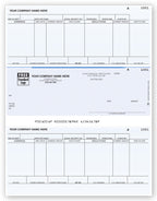 DLM312 Laser Middle Payroll Check 8 1/2 x 11"