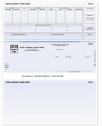 DLM332 Laser Middle Payroll Check Compatible with Timberline 8 1/2 x 11"