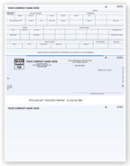 DLM340 Laser Middle Payroll Check 8 1/2 x 11"