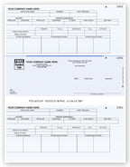 DLM346 Laser Middle Payroll Check 8 1/2 x 11"