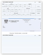 DLM362 Laser Middle Payroll Check 8 1/2 x 11"