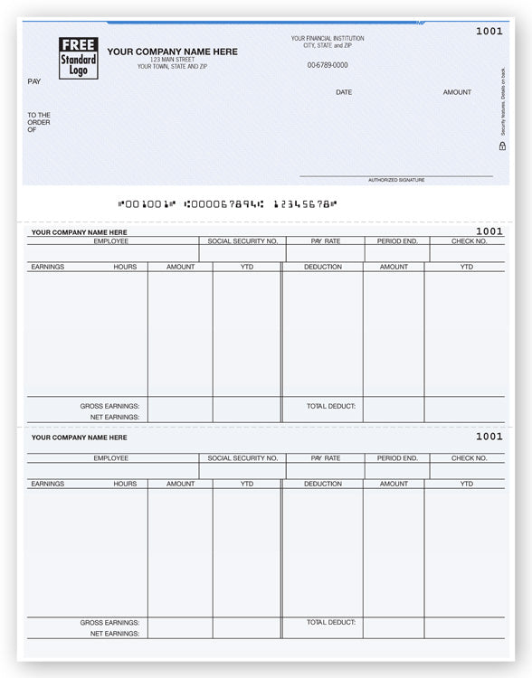 DLT328 Laser Top Payroll Check...
