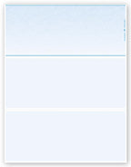 DLT803 Laser Top Check With 3 2/3 & 7 Perforated Blank Check 8 1/2 x 11"